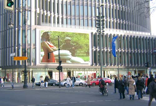LED display Berlin - Irena Paskali: On the Way to/from Macedonia